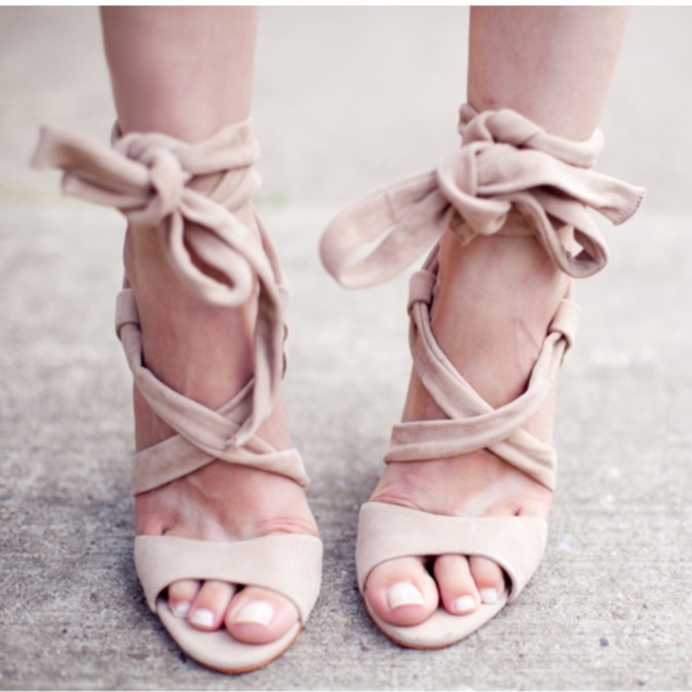 Schutz wedge heels in nude
